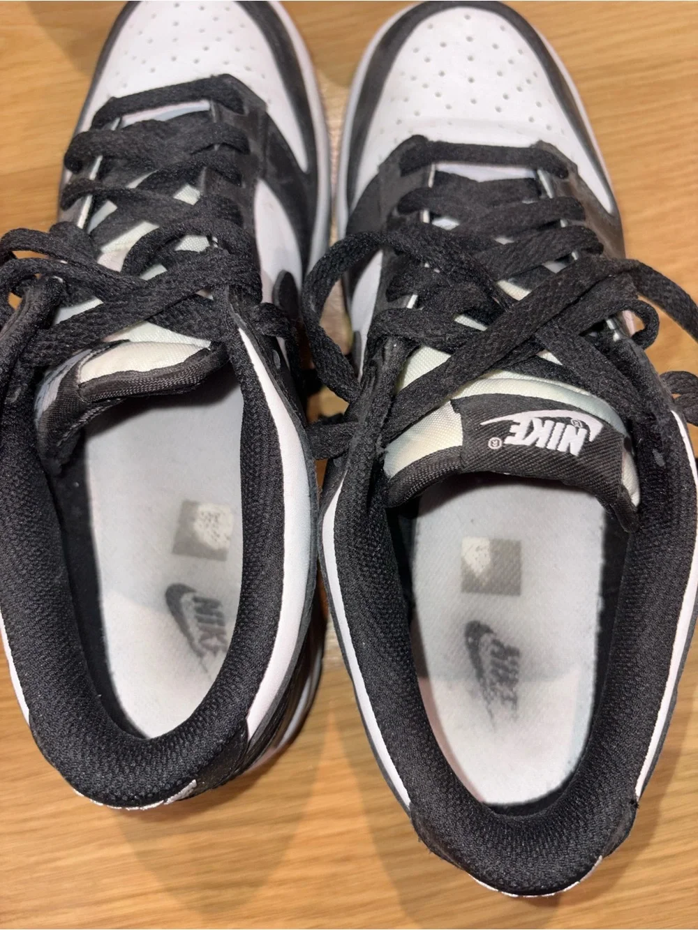 Nike Kids Black and White Low-Top Sneakers